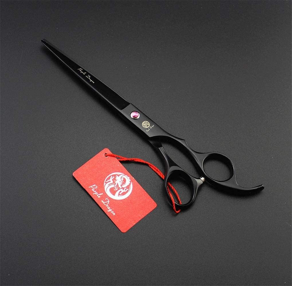 Professional 7.0 Inch 4PCS Pet Grooming Scissors Kit Japan Premium Steel Straight, Curved & Thinning Blade Dog Hair Cutting Shears Set with Case