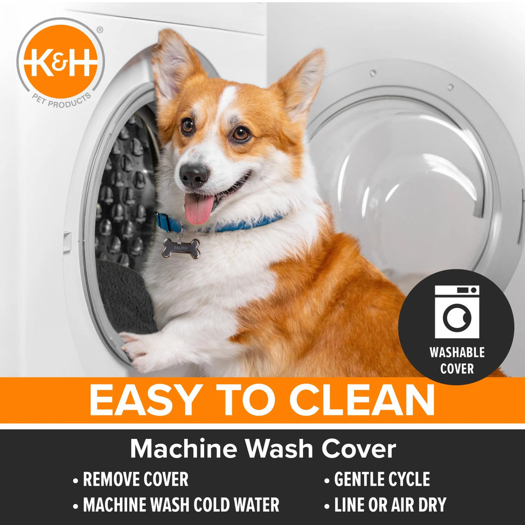 Lectro-Soft Outdoor Heated Pet Bed Gray Large 36 X 25 Inches