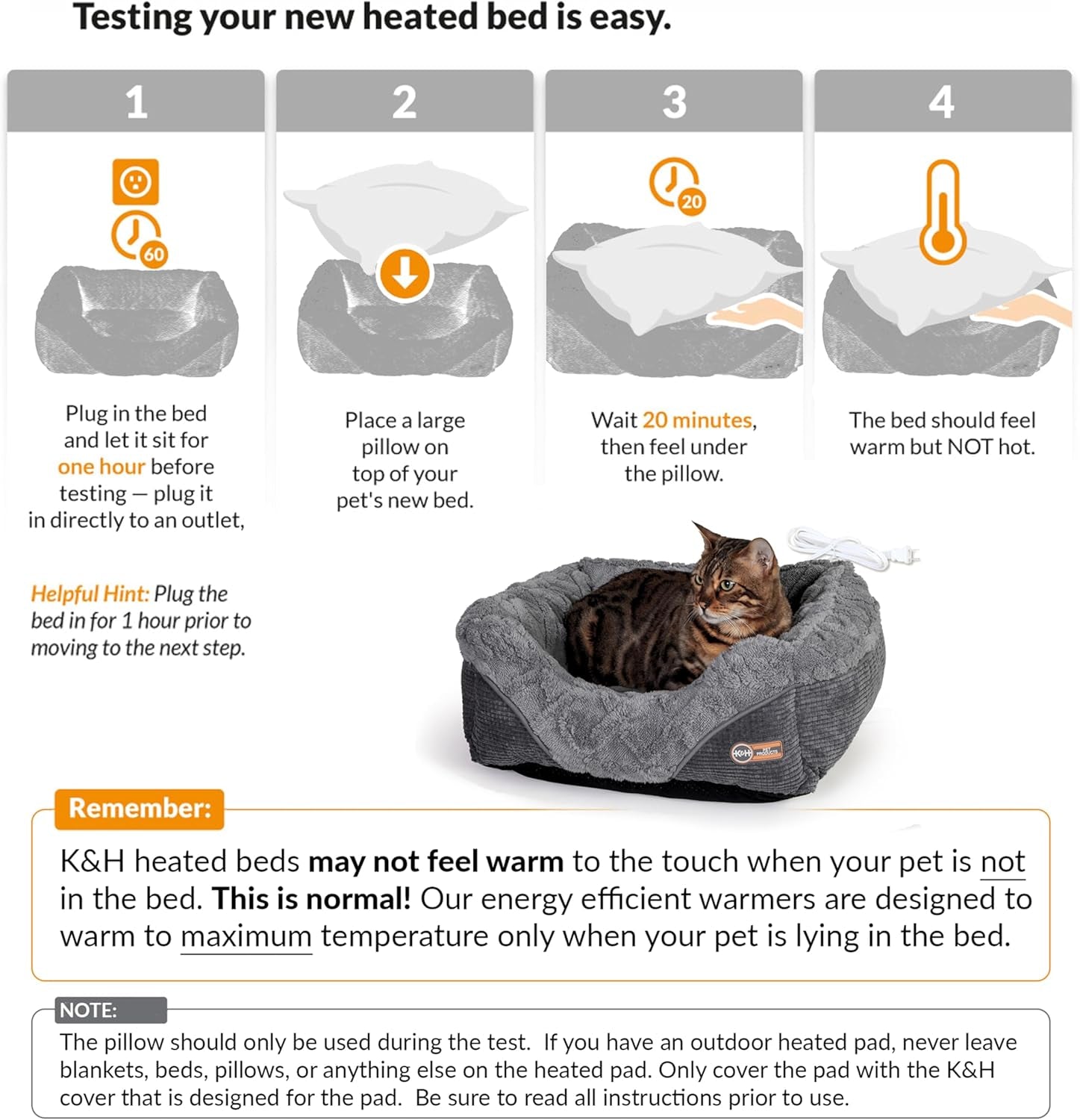 Thermo-Pet Lounge Sleeper Indoor Heated Dog Bed for Small Dogs & Cats - Automati