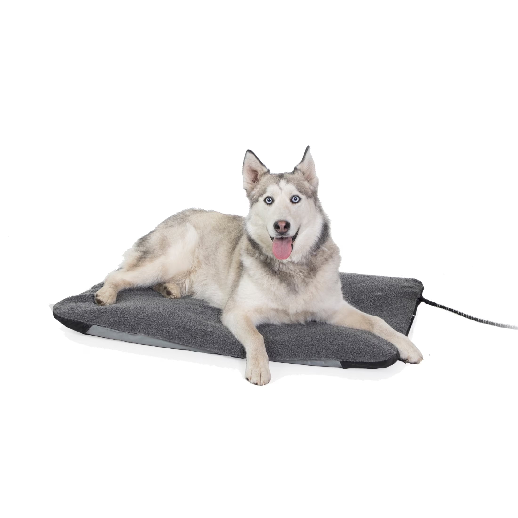 Lectro-Soft Outdoor Heated Pet Bed Gray Large 36 X 25 Inches