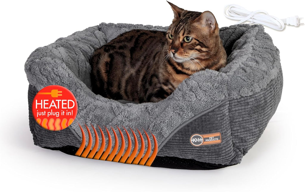 Thermo-Pet Lounge Sleeper Indoor Heated Dog Bed for Small Dogs & Cats - Automati
